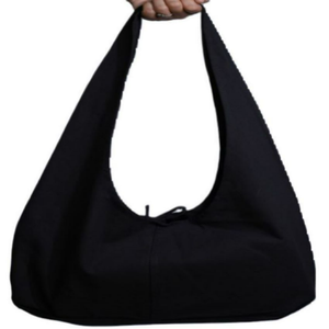 Bolso Tote de Hombro Mini de Algodón de Lujo para Mujer, Correa Ajustable, Cierre de Botón/Cremallera, Bordado de Flores, Logotipo Personalizado, Forro de Algodón - Product Image 2