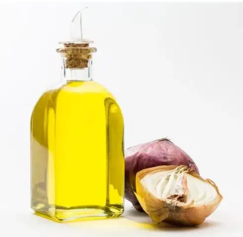 Olio di cipolla olio vettore per la cura dei capelli spremuto a freddo 100% puro e biologico per il controllo della caduta dei capelli senza fragranze artificiali senza parabeni