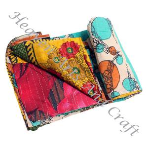 Colcha Kantha Gudari, Colcha Kantha Gudari, Venta al por Mayor, Proveedor de Oro, GD2067, Colcha Kantha Hecha a Mano, Algodón Estampado Indio - Product Image 1