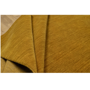 Tapis en laine Gabbeh jaune moutarde tissé à la main, tapis moderne minimaliste pour salon, chambre à coucher, décoration de la maison - Product Image 1