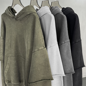 เสื้อสเวตเตอร์ผ้าฝ้ายสีทึบเสื้อกันหนาวปรับแต่งได้สำหรับฤดูใบไม้ผลิฤดูใบไม้ร่วงสเวตเตอร์ผ้าฝ้าย100% มีโลโก้ - Product Image 6