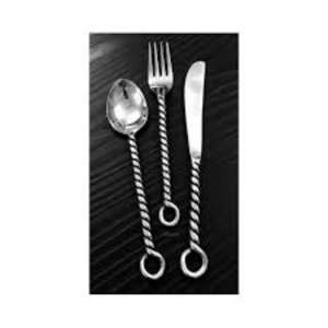 ชุดเครื่องใช้บนโต๊ะอาหารทำจากเหล็กสแตนเลสใช้ในเครื่องครัวโต๊ะคาเฟ่บ้านชุบเงินสำเร็จรูปมีดชุด3ชิ้น - Product Image 1