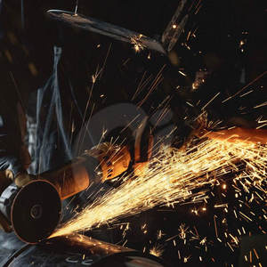 Meilleure vente Gants de soudeur en cuir de couleur contrastée Prix d'usine Gants de soudeur en cuir de haute qualité - Product Image 5