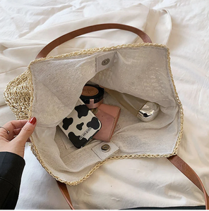 Bolso de Paja Moderno y Elegante, Bolsos de Paja Personalizados, Bolsos de Mano de Paja para Mujer, Productos al por Mayor - Product Image 2