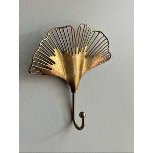 Cast <b>Brass</b> Feather <b>Hook</b> Wall Decor Item Decorative <b>Hooks</b> House Decorating Item Metal Crafts <b>Antique</b> <b>Hook</b> Wholesale Price - Product Image 3