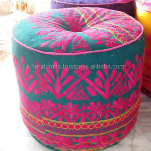 Tela de algodón decorativa India otomana bordada vintage - Product Image 1