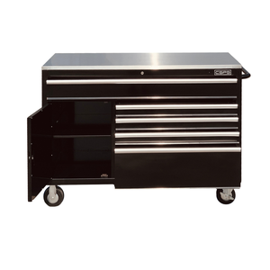 Armario de 132 cm en negro, rotor rotativo EAM olyester - Product Image 1