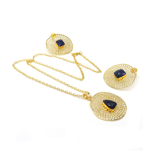 Ensemble de colliers bohèmes plaqués rhodium, bijoux faits à la main pour femmes, vente en gros pour l'exportation - Product Image 1