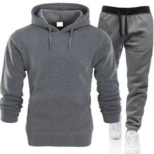 Pas Cher Prix Garçons Survêtement Plain Noir À Manches Longues Sweat À Capuche À Capuche Survêtement Respirant Costume Joggers Survêtement Hommes Surdimensionné - Product Image 1