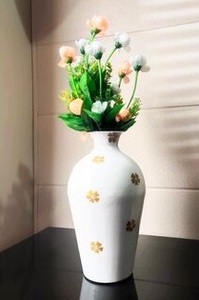 Jarrón Pequeño de Metal Plateado con Forma de Flor, Jarrón Decorativo de Metal Fundido para Decoración del Hogar - Product Image 6