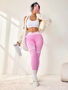 Pantalones de Yoga de Cintura Alta sin Costuras, Transpirables, hasta el Tobillo, para Mujer, de Secado Rápido - Product Image 4