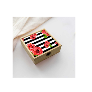 กล่องเครื่องประดับทำจากไม้กล่องเครื่องประดับสร้อยคอแหวนและสร้อยข้อมือปรับขนาดได้พร้อมสินค้าลดราคา - Product Image 6