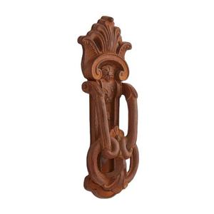 Aldaba de puerta de latón negro elegante moderno diseño de forma única para entrada elegante decoración de dormitorio Instalación de tornillo duradero - Product Image 5