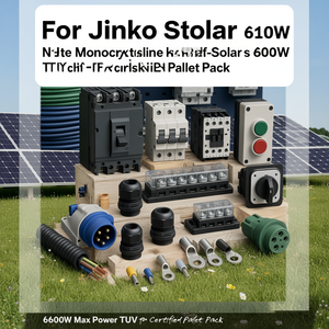 Panneau solaire monocristallin demi-cellule de type N Jinko Solar 610W, puissance maximale 600W, certifié TUV, emballage sur palette - Product Image 3