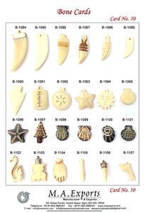 Cuentas de Hueso Naturales, Sólidas, Auténticas, de Alta Calidad, Marca MAE, para la Fabricación de Joyas, Varios Tamaños y Formas para Collares y Pulseras - Product Image 2