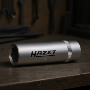 Llave de vaso hexagonal métrica larga Hazet de 1/4'' y 6 puntas con perfil de tracción - Product Image 3