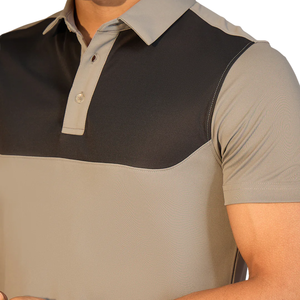 Camiseta Polo Beige y Negra para Hombre, Elegante, de Manga Corta, Deportiva, de Primera Calidad, Ajuste Cómodo para Uso Casual y Activo - Product Image 5