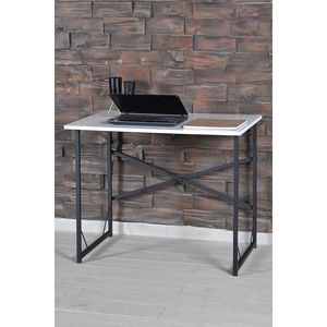 Bureau en métal 90x60 pour ordinateur portable Bureau de bureau - Product Image 1