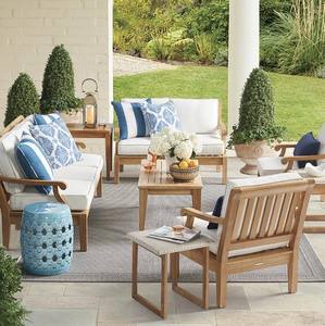 Petite table d'appoint en teck pour extérieur, fabriquée en Indonésie - Product Image 5