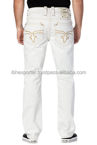 Nueva Tendencia en Jeans de Mezclilla para Hombre con Bordado en el Bolsillo Trasero - Product Image 4