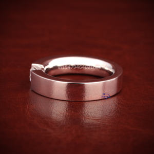 Nouveauté, vente chaude, alliance de mariage en or blanc massif 14 carats avec diamant moissanite 0,45 carat pour homme - Product Image 5