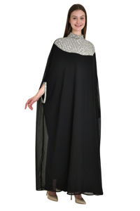 Wholesale Elegant Chic Kuwait Abaya Style <b>Dress</b> Free-Size Moroccan Caftan Handcrafted Sequin Beads Perfect Party Woman Clothing - Product Image 6