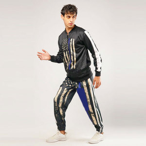 Ensemble de survêtement d'hiver pour homme de haute qualité, logo personnalisé, ensemble de jogging streetwear, imprimé par sublimation, vêtements de sport pour la salle de sport, vente en gros - Product Image 2