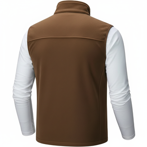 เสื้อกั๊กผู้ชายแบบลำลองสำหรับฤดูใบไม้ร่วง ผ้าฟลีซสองด้าน ระบายอากาศได้ดี อุ่นสบาย น้ำหนักเบา มีซิปและกระเป๋า เหมาะสำหรับการเดินป่าและตีกอล์ฟ - Product Image 3