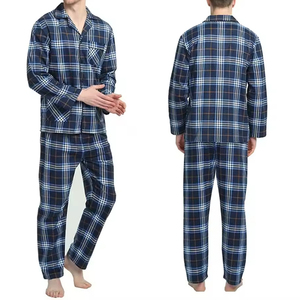 OEM personalizado producto de moda hombres traje de noche de manga larga de alta calidad pijama conjunto para los hombres diseño único dormir desgaste traje - Product Image 5