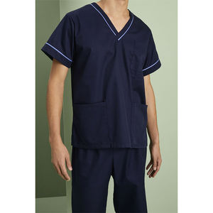 ชุดเครื่องแบบขัดตัวลูกมะเดื่อทางการแพทย์แบบสองชิ้นสำหรับวิ่งคอวีสำหรับร้านเสริมสวยแบบลำลองใช้ในโรงพยาบาล - Product Image 1