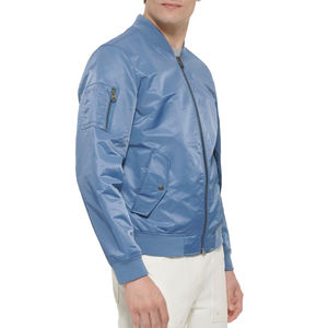 Chaquetas de Satén para Hombre Hechas a Medida de Alta Calidad al por Mayor para Invierno, Chaquetas Bomber de Satén para Hombre de Moda Urbana a Precio de Mayoreo - Product Image 6