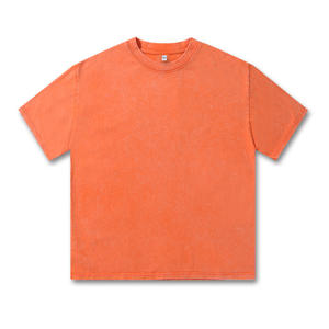 เสื้อยืดแขนสั้นผ้าฝ้ายหนาฟอก230กรัมย้อมตามสั่ง - Product Image 1