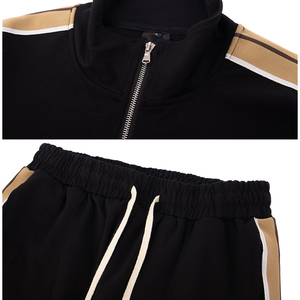 Survêtements d'hiver vintage en coton tissé 100 % avec logo personnalisé et fermeture éclair, grandes tailles pour hommes, vente en gros - Product Image 2