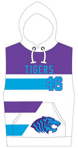 เสื้อฮู้ดแขนกุดสำหรับผู้ชายไซส์พิเศษแบบซับลิเมชันล่าสุด - Product Image 2