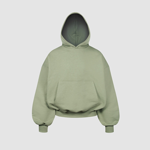 Sweat à capuche tendance double couche épais en coton coupe oversize streetwear avec logo personnalisé impression numérique respirant vente en gros OEM - Product Image 5