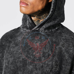 Wholesale Low Price Men Acid <b>Wash</b> Breathable Winter Hooded Casual Tracksuits High Quality New Arrival - Product Image 5