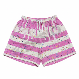 Shorts de sport décontractés en maille respirante personnalisés USA Ice pour Cookie, 5-7 pouces, pour hommes, 100% polyester, séchage rapide, écologiques - Product Image 2