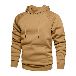 Sudadera con capucha térmica acogedora de lana de algodón 100% transpirable bordada con estampado personalizado, costura fina, tallas grandes para clima frío de invierno - Product Image 5