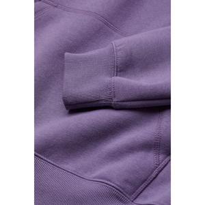 Sudadera con capucha de mezcla de algodón pesado de gran tamaño para hombre de lujo al por mayor, forro polar sólido para bordado con estampado de hojaldre - Product Image 4