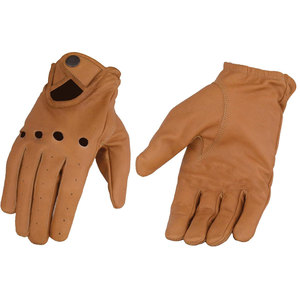 Gants de conduite en cuir pour hommes grande taille, antidérapants, avec sangle de poignet réglable, chauds, compatibles écran tactile, pour usage extérieur et adulte - Product Image 1