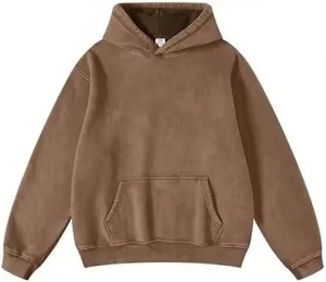 Recién llegado ácido lavado hombres sudaderas con capucha peso pesado 500gsm personalizado de gran tamaño Vintage Mineral lavado pulóver sudaderas con capucha para hombres - Product Image 4