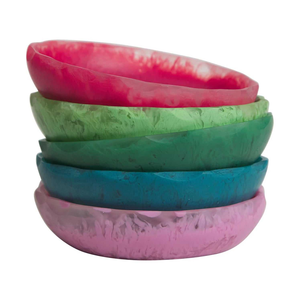 Juego de Servir de Resina de Lujo Pulida Ecológica con Tazón y 2 Cucharas |   Plato para Condimentos de Boda, Frutero, Vajilla Hecha a Mano - Product Image 5