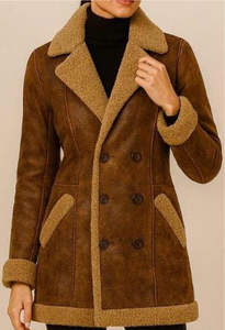 เสื้อแจ็คเก็ตบอมเบอร์หนังแท้สำหรับผู้ชาย คอตั้ง โลโก้ด้านหน้า คุณภาพสูง สำหรับฤดูหนาว - Product Image 4