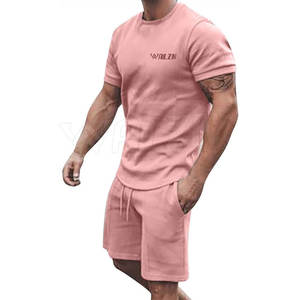 Hecho en el mejor material Camisa de entrenamiento de MOQ bajo y conjunto corto Camisa de entrenamiento ligera hecha a medida y conjunto corto - Product Image 3