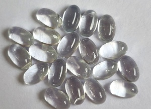 Topaze Blanche Naturelle Ovale 5x7mm Cabochon-Topaze Blanche Lâche de Qualité Supérieure - Product Image 6