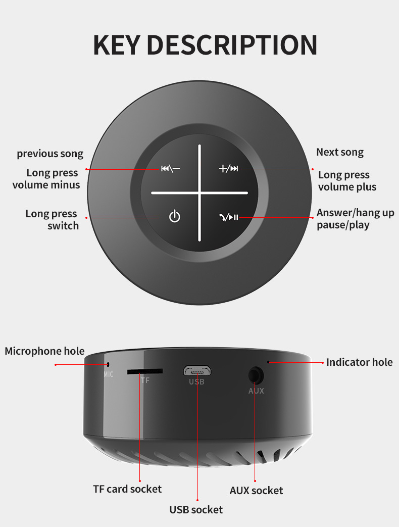CE FCC Rohs Y8 Portable Bluetooth Speaker with FM Radio Support Tf Card MP3 Playback Handfree Call Subwoofer Equipment Speaker · image 5