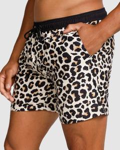Pantalones cortos de baño ligeros de secado rápido para hombre con cordón bañadores deportivos de malla estampados ecológicos patrón sólido impermeable - Product Image 3