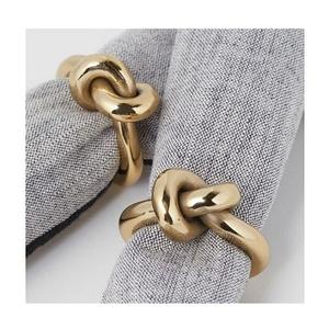 Décoration de table et accessoires ronds de serviette décoration de la maison porte-anneau de serviette en acier inoxydable 100% original porte-mouchoirs - Product Image 1