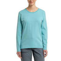 Camisetas Vintage para mujer con estampado de logotipo personalizado informal multicolor, ropa informal de manga larga para mujer, camisetas personalizadas