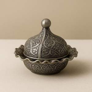 Metal <b>chocolate</b> bowl centerpiece for dining table decorative <b>wedding</b> event catering banquet functions use - Product Image 3